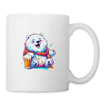 Polar Bear / Animal / Norpol / Winter / Childlike / Cute - Mug - white - Right