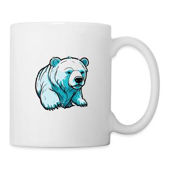 Polar Bear / Animal / Norpol / Winter / Childlike / Cute - Mug - white - Right