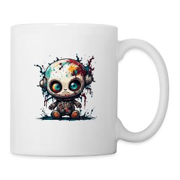 Poupée d’horreur / Halloween / Effrayant / Sombre - Mug blanc - blanc - Droite