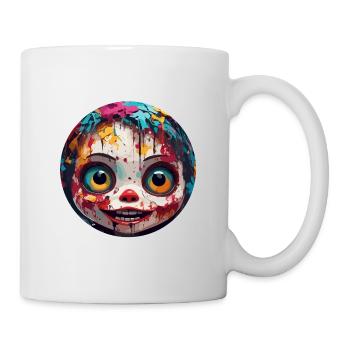 Poupée d’horreur / Halloween / Effrayant / Sombre - Mug blanc - blanc - Droite