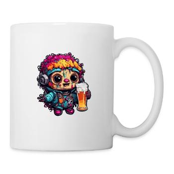 Poupée d’horreur / Halloween / Effrayant / Sombre - Mug blanc - blanc - Droite