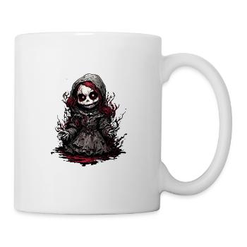Poupée d’horreur / Halloween / Effrayant / Sombre - Mug blanc - blanc - Droite