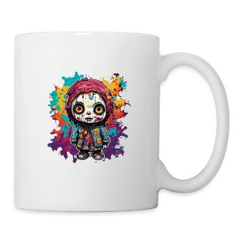 Poupée d’horreur / Halloween / Effrayant / Sombre - Mug blanc - blanc - Droite