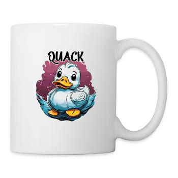 Gummiente / Badeente / Wasser / Badewanne - Tasse - Weiß - Rechts