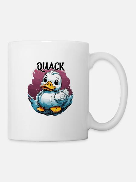 Gummiente / Badeente / Wasser / Badewanne - Tasse - Weiß