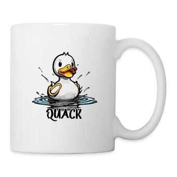 Gummiente / Badeente / Wasser / Badewanne - Tasse - Weiß - Rechts