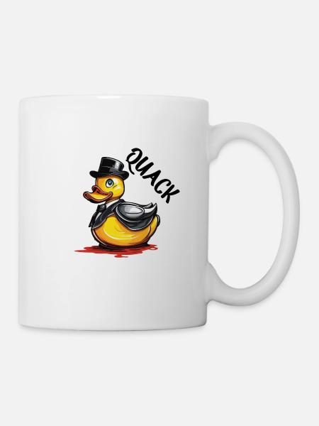 Gummiente / Badeente / Wasser / Badewanne - Tasse - Weiß