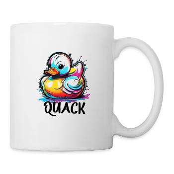 Gummiente / Badeente / Wasser / Badewanne - Tasse - Weiß - Rechts