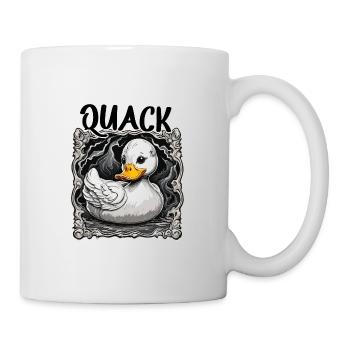 Gummiente / Badeente / Wasser / Badewanne - Tasse - Weiß - Rechts