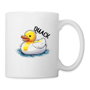 Gummiente / Badeente / Wasser / Badewanne - Tasse - Weiß - Rechts