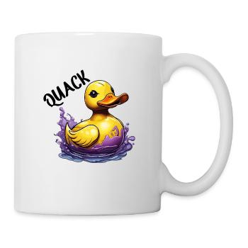 Gummiente / Badeente / Wasser / Badewanne - Tasse - Weiß - Rechts