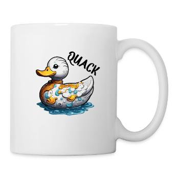 Gummiente / Badeente / Wasser / Badewanne - Tasse - Weiß - Rechts