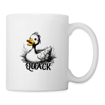 Gummiente / Badeente / Wasser / Badewanne - Tasse - Weiß - Rechts
