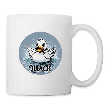 Gummiente / Badeente / Wasser / Badewanne - Tasse - Weiß - Rechts