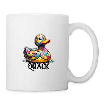Gummiente / Badeente / Wasser / Badewanne - Tasse - Weiß - Rechts
