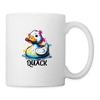 Gummiente / Badeente / Wasser / Badewanne - Tasse - Weiß - Rechts