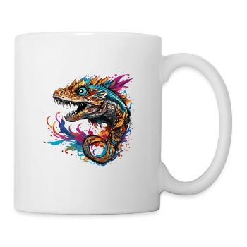 Tatouage / Animal / Art / Cool / Bande dessinée / Serpent - Mug blanc - blanc - Droite