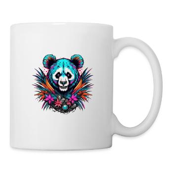 Tattoo / Tier / Kunst / cool / Comic / Panda - Tasse - Weiß - Rechts