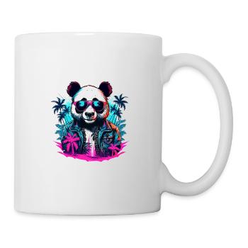 Tattoo / Tier / Kunst / cool / Comic / Panda - Tasse - Weiß - Rechts