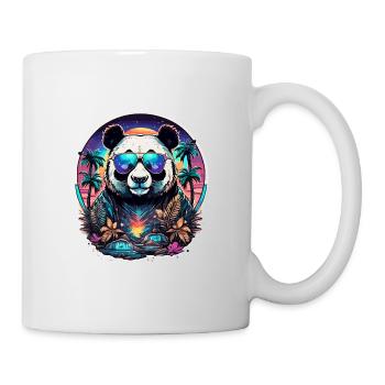 Tattoo / Tier / Kunst / cool / Comic / Panda - Tasse - Weiß - Rechts