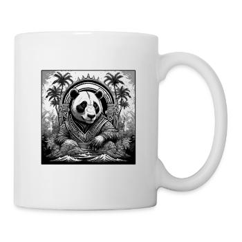 Tattoo / Tier / Kunst / cool / Comic / Panda - Tasse - Weiß - Rechts