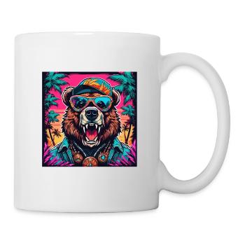 Tattoo / Animal / Art / Cool / Comic / Bear - Mug - white - Right