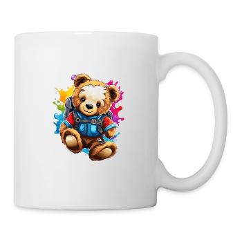 Teddybär / Kuscheltier / Stofftier / Geschenkidee - Tasse - Weiß - Rechts