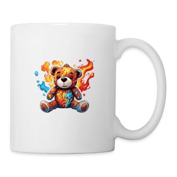Ours en peluche / Peluche / Animal en peluche / Idée cadeau - Mug blanc - blanc - Droite