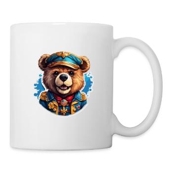 Ours en peluche / Peluche / Animal en peluche / Idée cadeau - Mug blanc - blanc - Droite