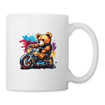 Ours en peluche / Peluche / Animal en peluche / Idée cadeau - Mug blanc - blanc - Droite