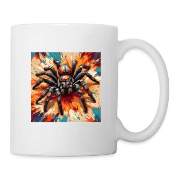 Araignée / Toile / Animal de compagnie / Reptile / Huit pattes - Mug blanc - blanc - Droite