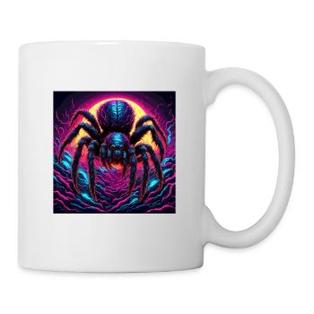 Araignée / Toile / Animal de compagnie / Reptile / Huit pattes - Mug blanc - blanc - Droite
