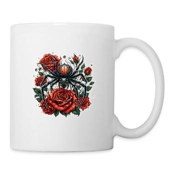 Araignée / Toile / Animal de compagnie / Reptile / Huit pattes - Mug blanc - blanc - Droite
