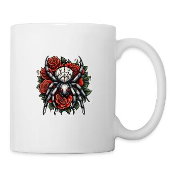 Araignée / Toile / Animal de compagnie / Reptile / Huit pattes - Mug blanc - blanc - Droite