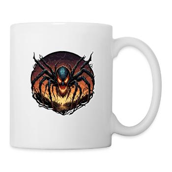 Araignée / Toile / Animal de compagnie / Reptile / Huit pattes - Mug blanc - blanc - Droite