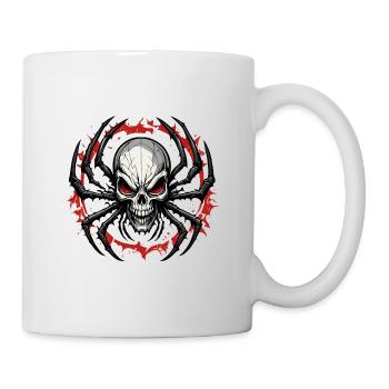 Spinne / Netz / Haustier / Kriechtier / Achtbeiner - Tasse - Weiß - Rechts