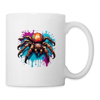 Araignée / Toile / Animal de compagnie / Reptile / Huit pattes - Mug blanc - blanc - Droite