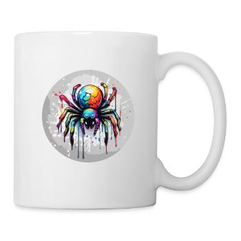 Araignée / Toile / Animal de compagnie / Reptile / Huit pattes - Mug blanc - blanc - Droite