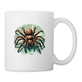 Araignée / Toile / Animal de compagnie / Reptile / Huit pattes - Mug blanc - blanc - Droite