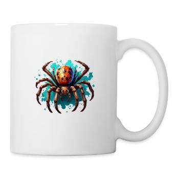 Araignée / Toile / Animal de compagnie / Reptile / Huit pattes - Mug blanc - blanc - Droite