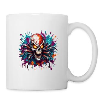 Araignée / Toile / Animal de compagnie / Reptile / Huit pattes - Mug blanc - blanc - Droite