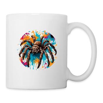 Araignée / Toile / Animal de compagnie / Reptile / Huit pattes - Mug blanc - blanc - Droite