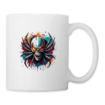 Araignée / Toile / Animal de compagnie / Reptile / Huit pattes - Mug blanc - blanc - Droite