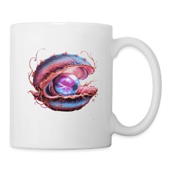 Perle für einen Strandmuschel Liebhaber - Tasse - Weiß - Rechts