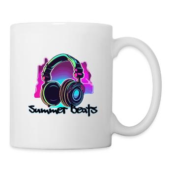Headphones / Audio / Music / Skull / Cool - Mug - white - Right