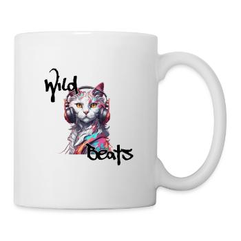 Casque / Audio / Musique / Son / Cool - Mug blanc - blanc - Droite