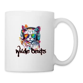 Kopfhörer / Audio / Musik / Klang / cool - Tasse - Weiß - Rechts