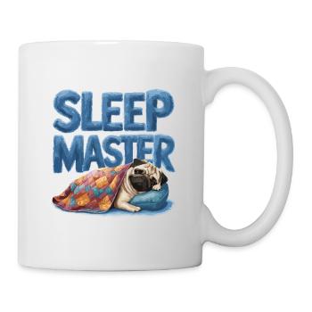 Schlafmeister Schnarchen Mops Niedlicher Hund - Tasse - Weiß - Rechts