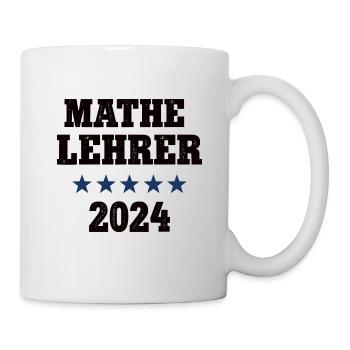 Mathelehrer 2024 Beruf Studium Lehramt Mathe - Tasse - Weiß - Rechts