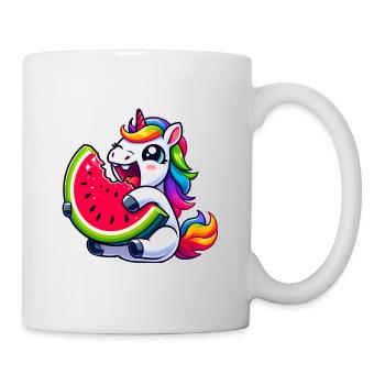 Unicorn Watermelon Summer Design - Mug - white - Right